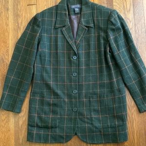 Size 14 Vintage green women’s jacket/blazer